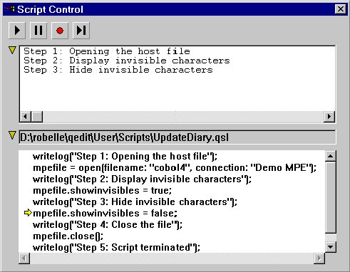 Script Control Panel